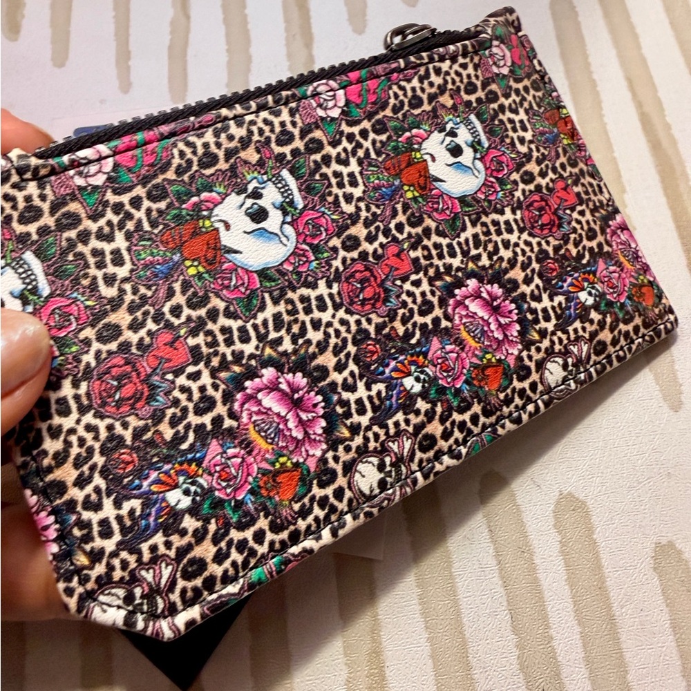 Ed Hardy leopard print card holder wallet new with tags - Picture 4 of 5